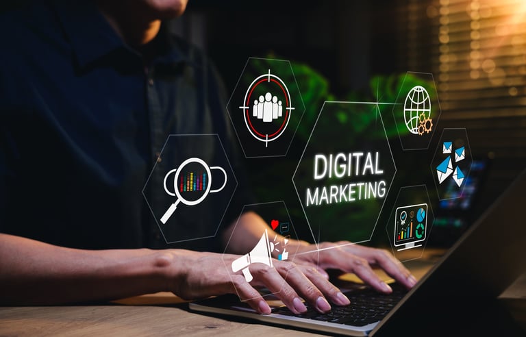 Team working on digital marketing strategy